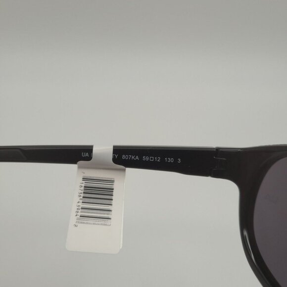 Under Armour Intensity Women's Shiny Black Grey Oval Sunglasses 1732216-002 New - Picture 6 of 9